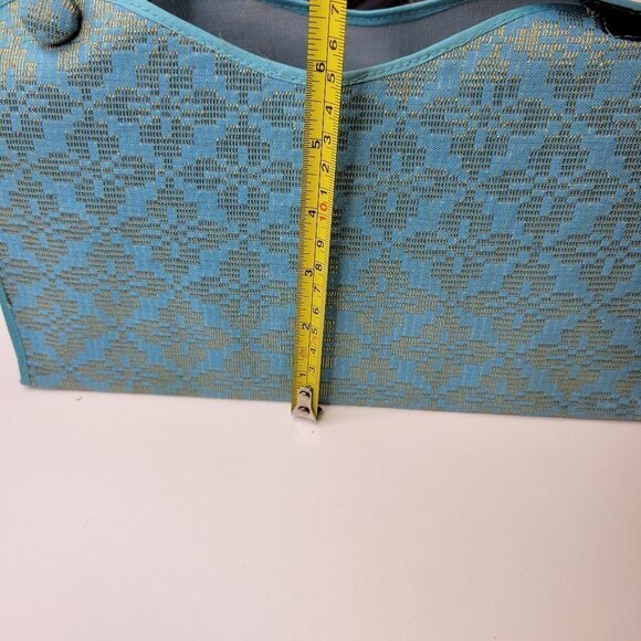 Blue and Gold Songket Tissue Box Holder - Picture 11 of 11